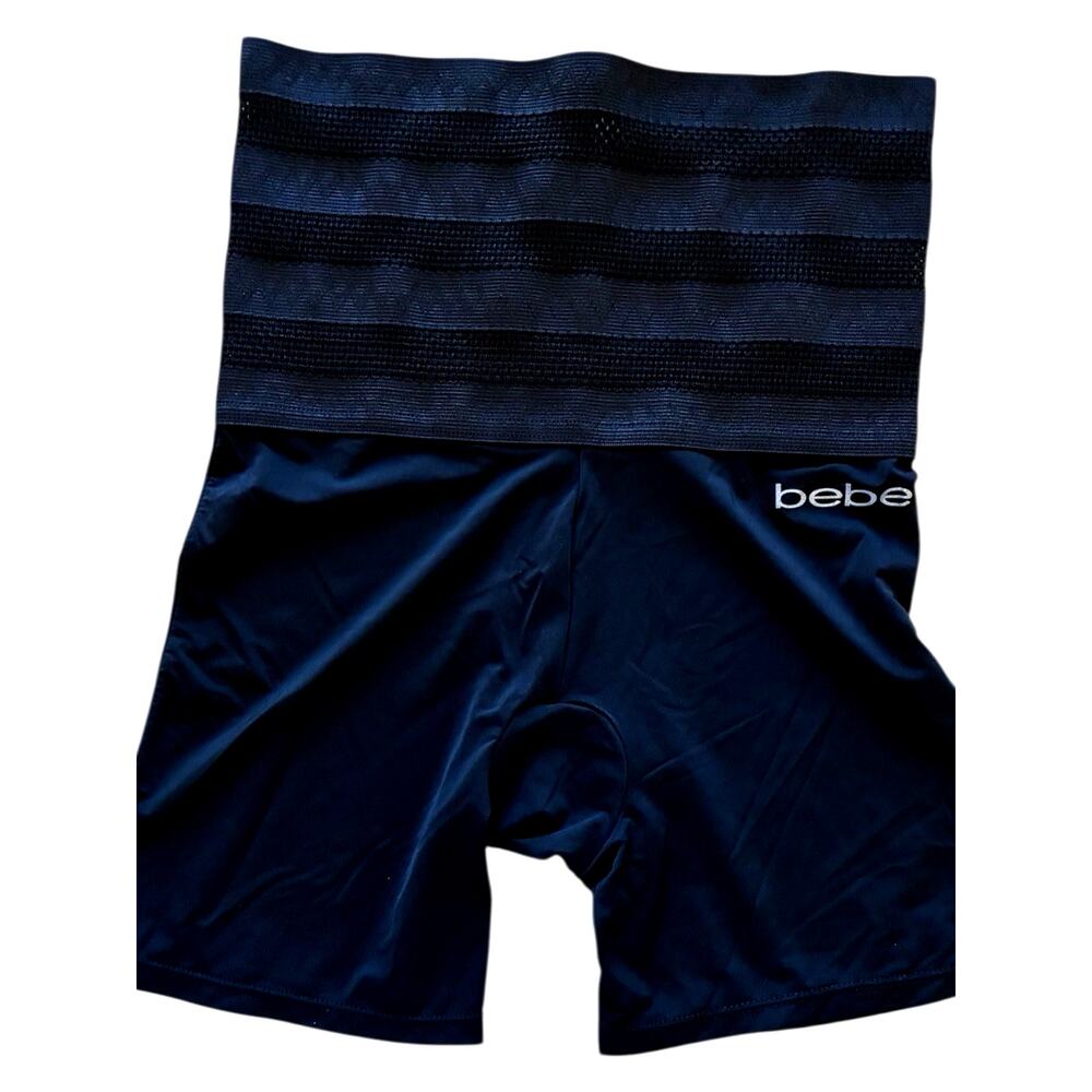 Bebe Black shapewear high waisted Boy Bike Shorts Stomach Trainer Compression S
